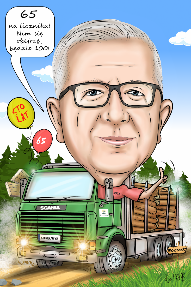 Karykatura urodzinowa