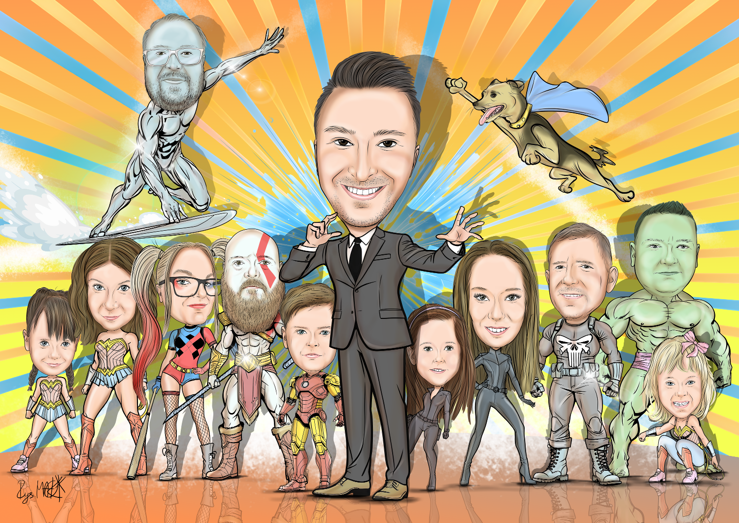 Karykatura wieloosobowa