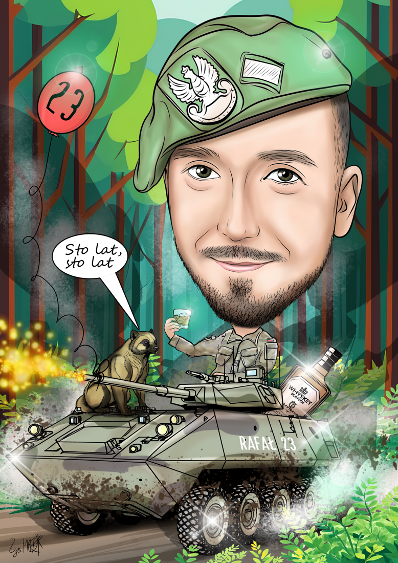 Karykatura urodzinowa