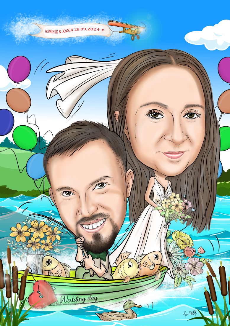 Karykatura ślubna