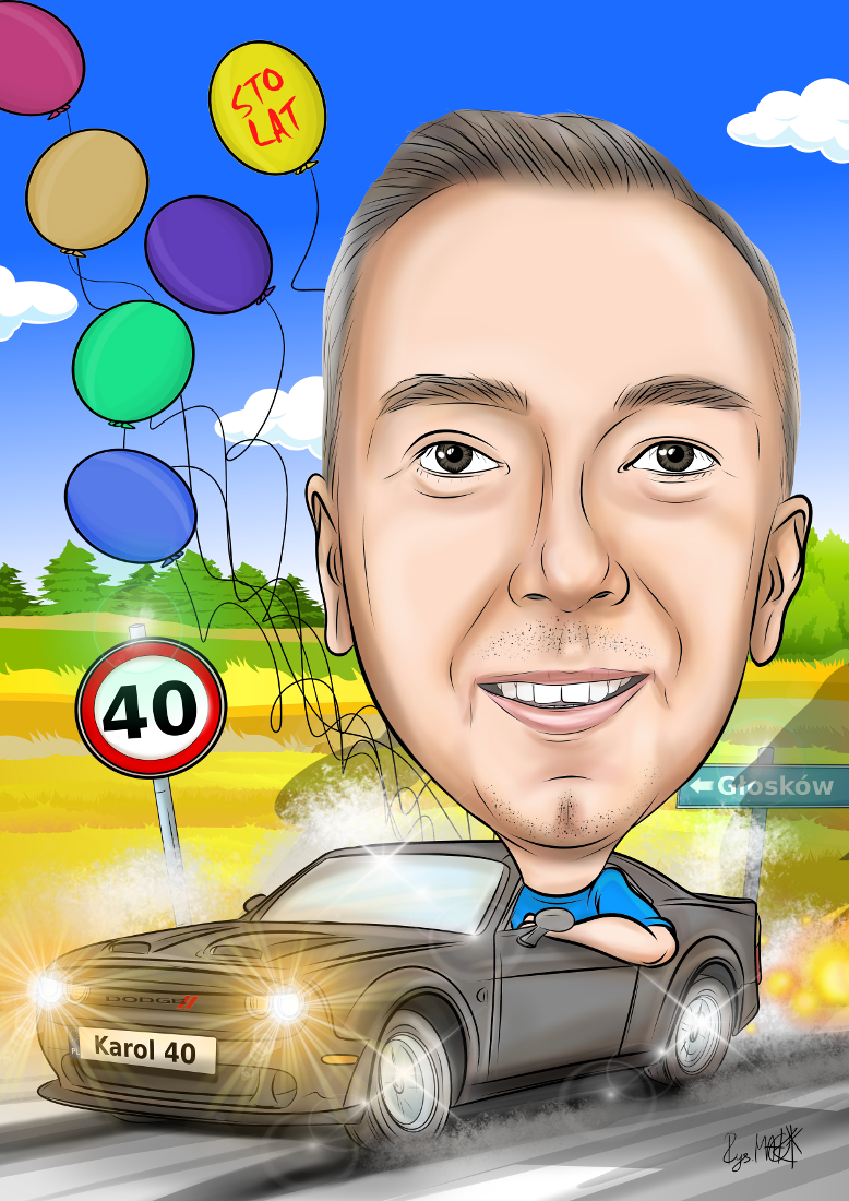 Karykatura urodzinowa