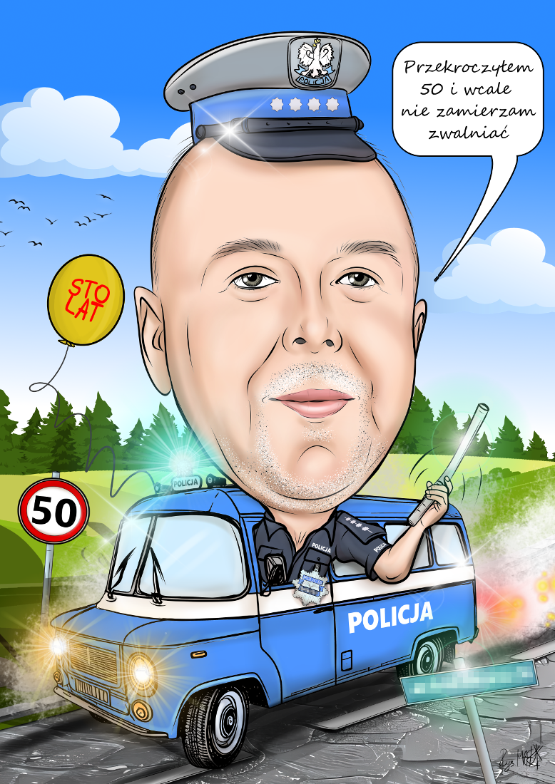 Karykatura urodzinowa