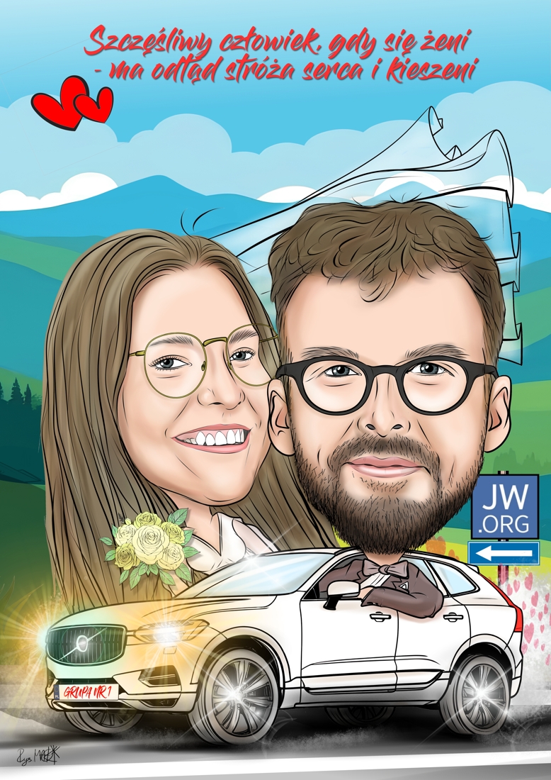 Karykatura ślubna