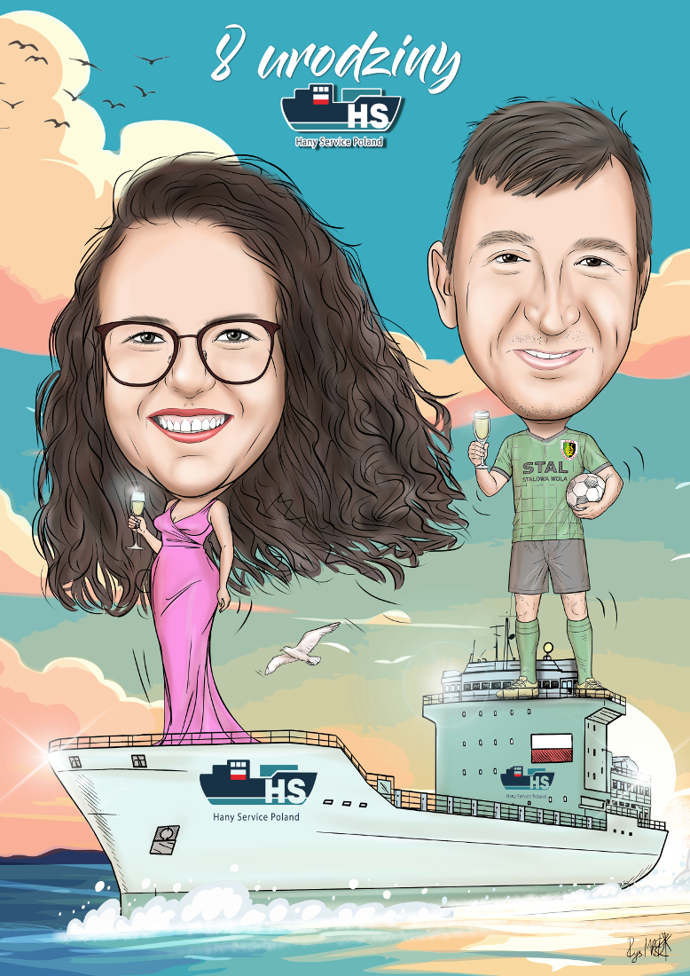 Ósme Urodziny Firmy: Karykatury na Zamówienie