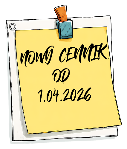 Nowy cennik – od 1.04.2026 r.📣